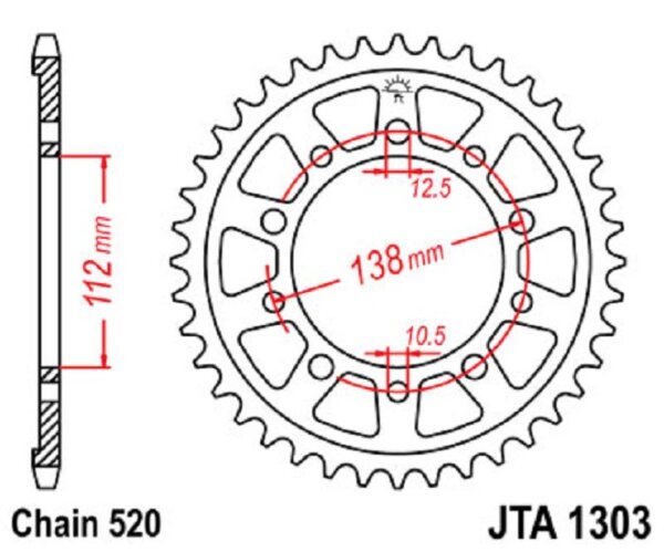 Kettenrad ALU 45Z | 520 SI