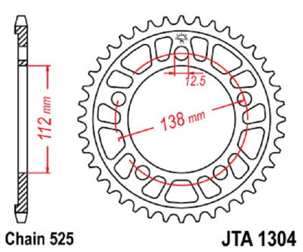 Kettenrad ALU 44Z | 525 SI