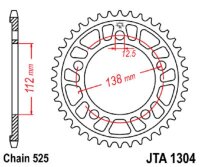 Kettenrad ALU 44Z | 525 SI