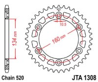 Kettenrad ALU 47Z | 520 SI