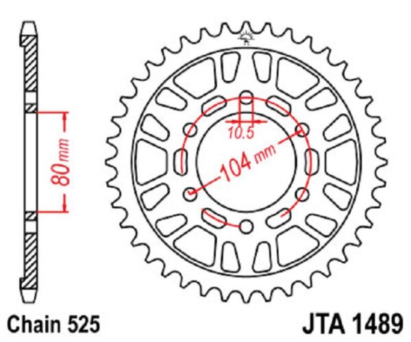 Kettenrad ALU 44Z | 525 SI