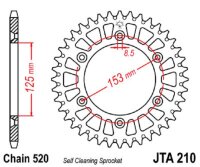 Kettenrad ALU 40Z | 520 SI