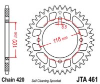 Kettenrad ALU 49Z | 420 SI