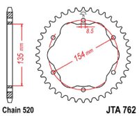 Kettenrad ALU 39Z | 520 SI