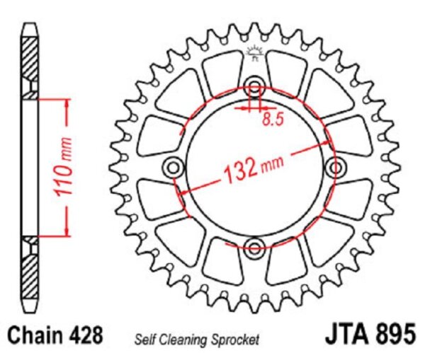 Kettenrad ALU 48Z | 428 SI