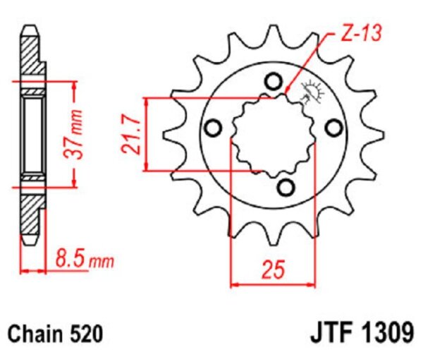 Ritzel 16Z | 520