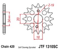 Ritzel 14Z | 420