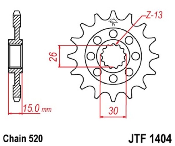 Ritzel 15Z | 520