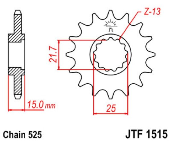 Ritzel 14Z | 525