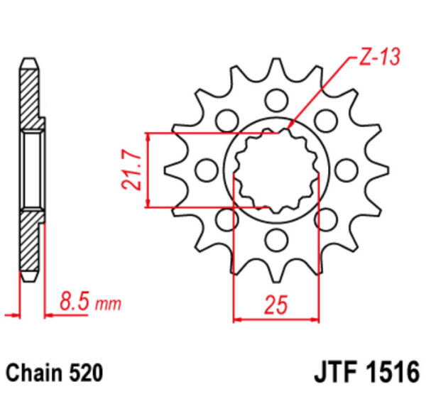 Ritzel 17Z | 520