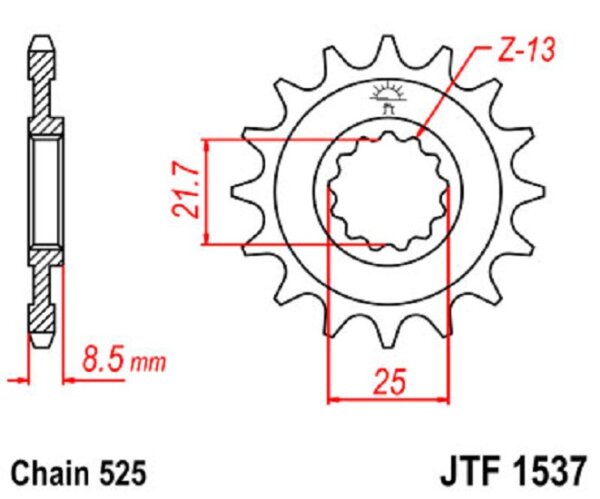 Ritzel 14Z | 525