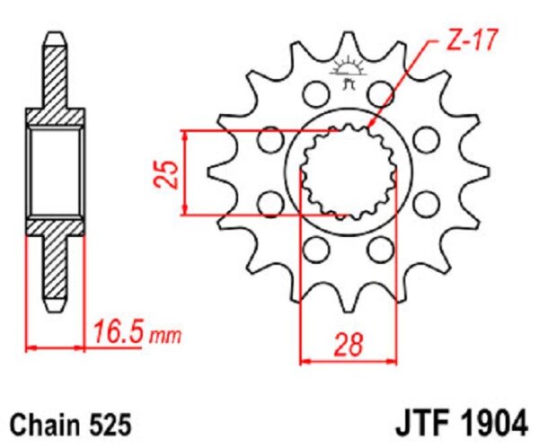 Ritzel 15Z | 525