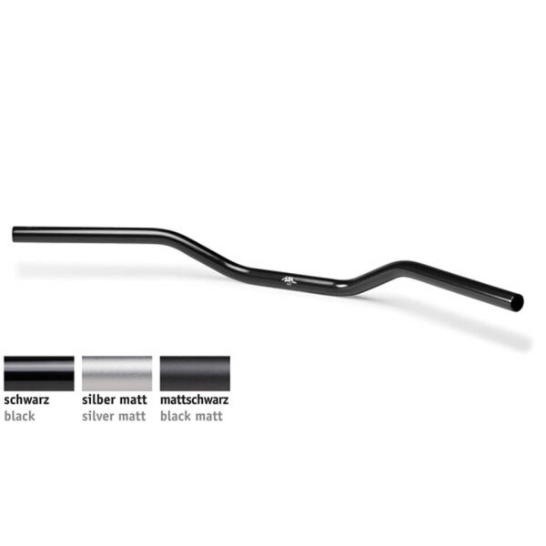 LSL Aluminum handlebar Roadster A01.1, 1 inch, matt black