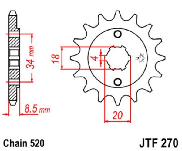 Ritzel 13Z | 520