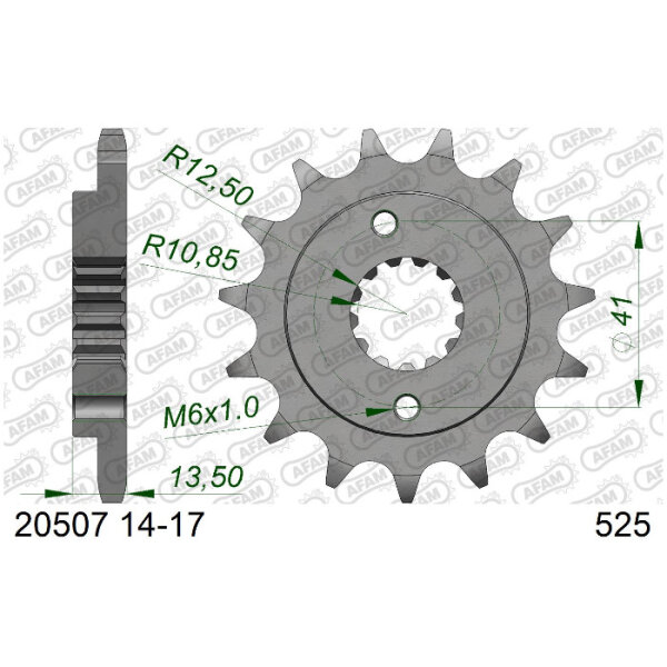 Ritzel 16Z | 525 AFAM 20507-17