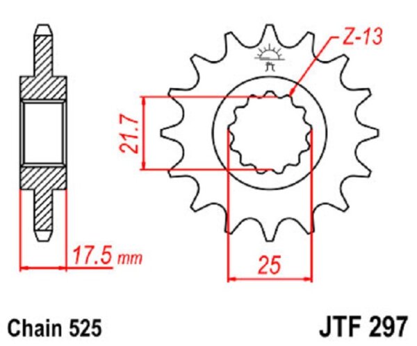 Ritzel 14Z | 525