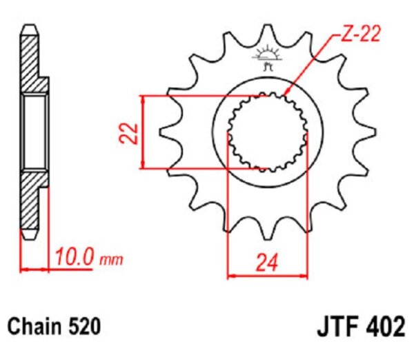 Ritzel 13Z | 520