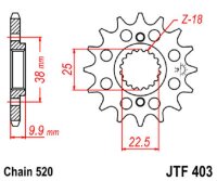 Ritzel 13Z | 520