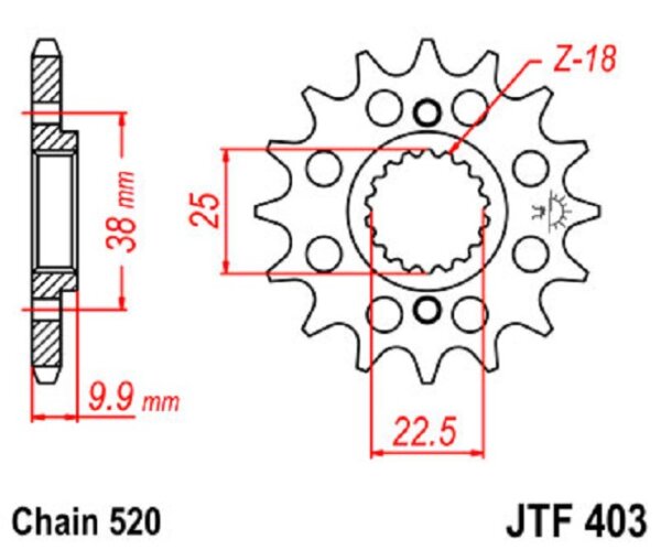 Ritzel 14Z | 520