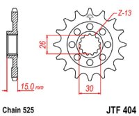 Ritzel 14Z | 525