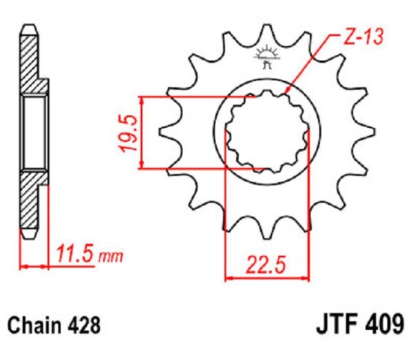 Ritzel 15Z | 428