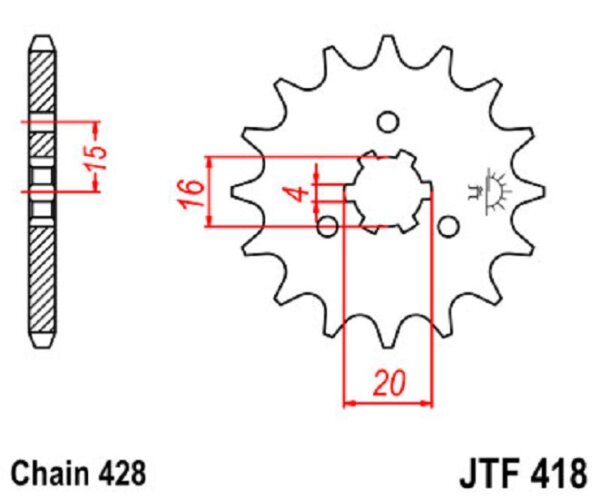 Ritzel 14Z | 428