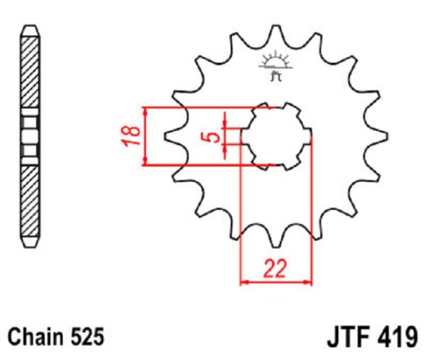 Ritzel 14Z | 525