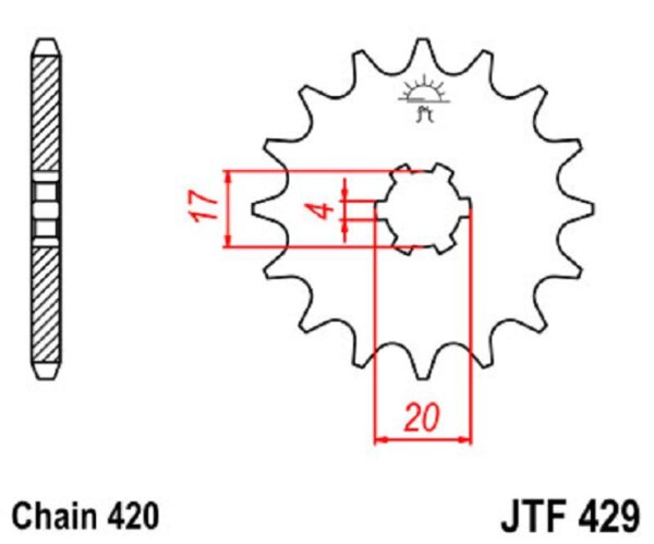 Ritzel 14Z | 420