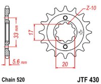 Ritzel 14Z | 520