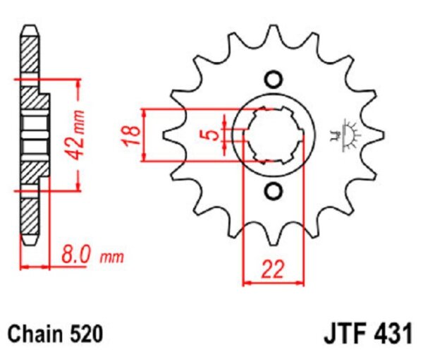 Ritzel 14Z | 520