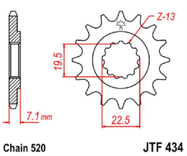 Ritzel 14Z | 520