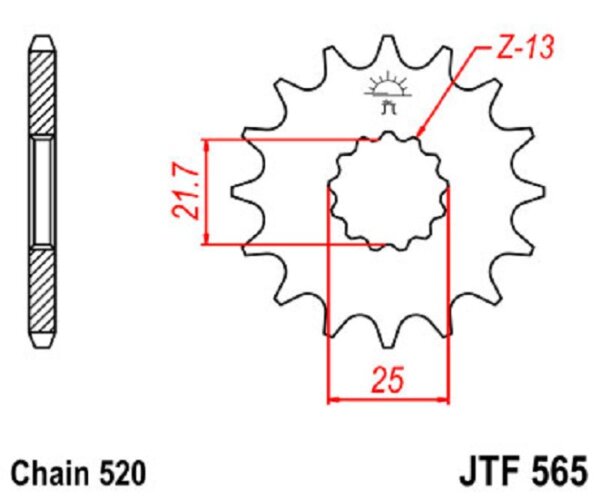 Ritzel 17Z | 520