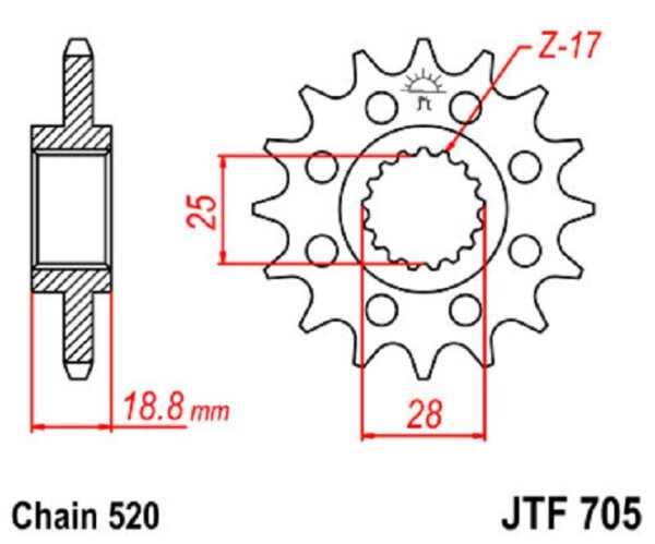 Ritzel 15Z | 520