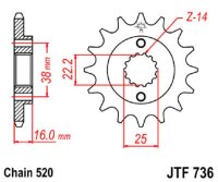 Ritzel 16Z | 520