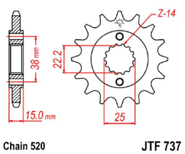 Ritzel 14Z | 520