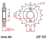 Ritzel 14Z | 520