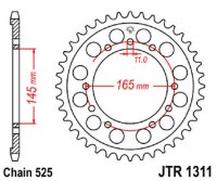 Kettenrad 44Z | 525 SI