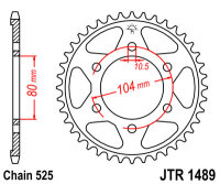 Kettenrad 43Z | 525 SI