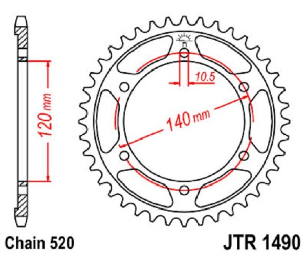 Kettenrad 37Z | 520 SW