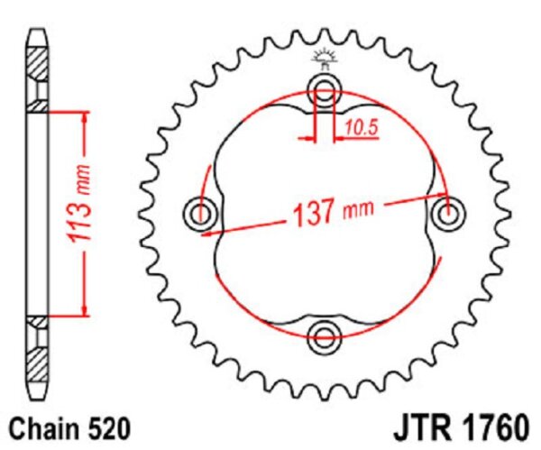 Kettenrad 37Z | 520 SW