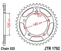 Kettenrad 40Z | 525