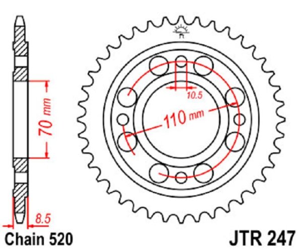 Kettenrad 36Z | 520 SI