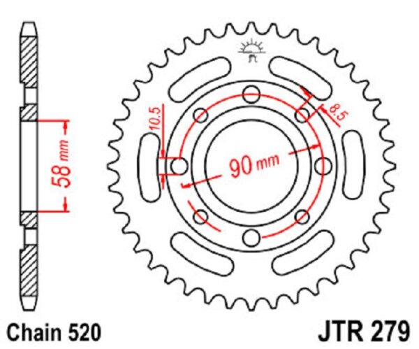 Kettenrad 39Z | 520 SW