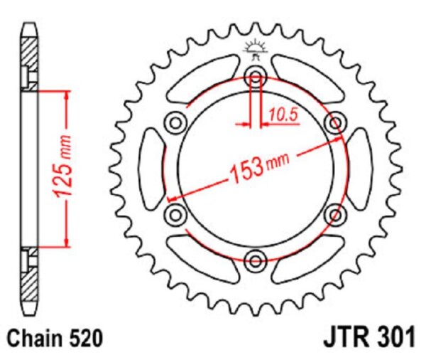 Kettenrad 39Z | 520 SI