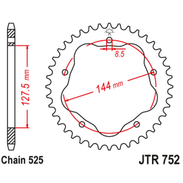 Kettenrad 42Z | 525 SI