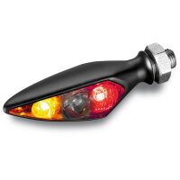 Kellermann Rear, brake light, turn signal unit Rhombus S DF Dark, HR, black, tinted glass