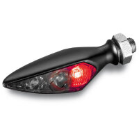 Kellermann Rear, brake light, turn signal unit Rhombus S DF Dark, HL, black, tinted glass