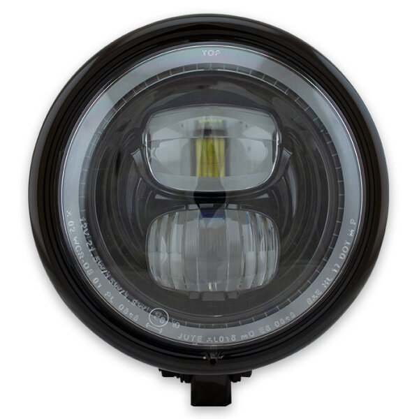 LED-Scheinwerfer "Pearl" 5-3/4" | schwarz glanz