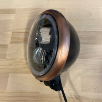 LED-Scheinwerfer "Pearl" 5-3/4" | schwarz glanz