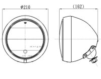 LED-Scheinwerfer "HD-Style 7" | mattschwarz